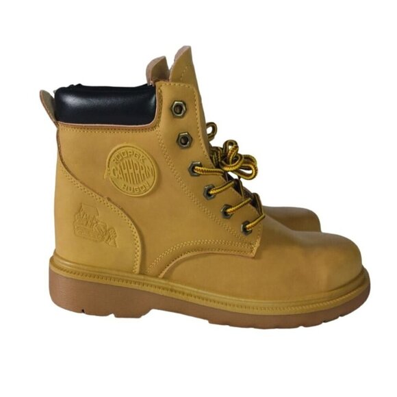 ROOPGK CAHHRRN HUGOV, Leather Work Boots, Yellow, Size 42 NWOT main image 4